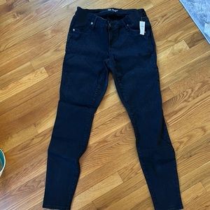 Gap maternity black denim jeans new with tags size 29 long